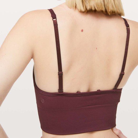 Lululemon Ebb To Street Bra Long Line Dark Adobe - Picture 4 of 9